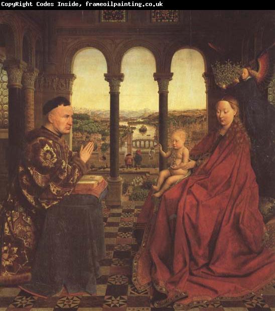 Jan Van Eyck The Virgin of Chancellor Rolin (mk45)